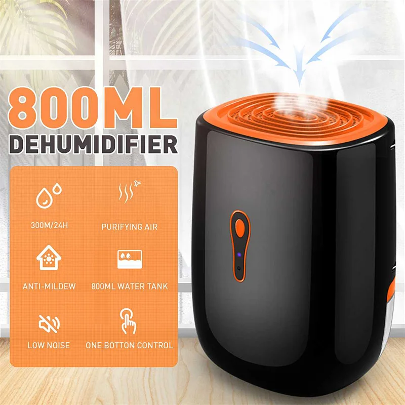 Purificateur d&#39;air portable 2 en 1, absorbeurs d&#39;humidité silencieux, sécheur d&#39;air